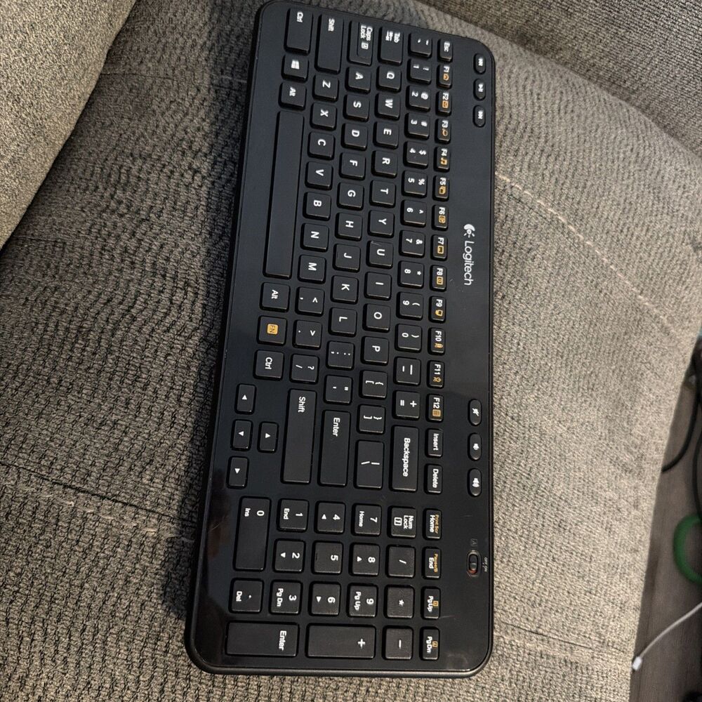 Logitech K360 Wireless Keyboard USB Unifying Receiver Full Size Black Windows PC